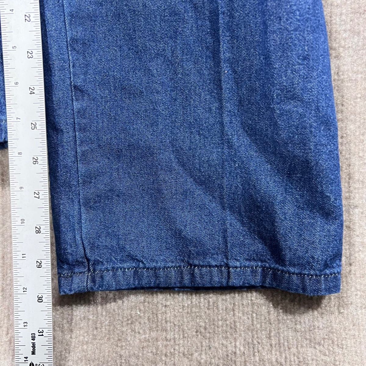 Chic Comfort Collection High Waist Denim Blue Elastic Straight Leg Jeans 14