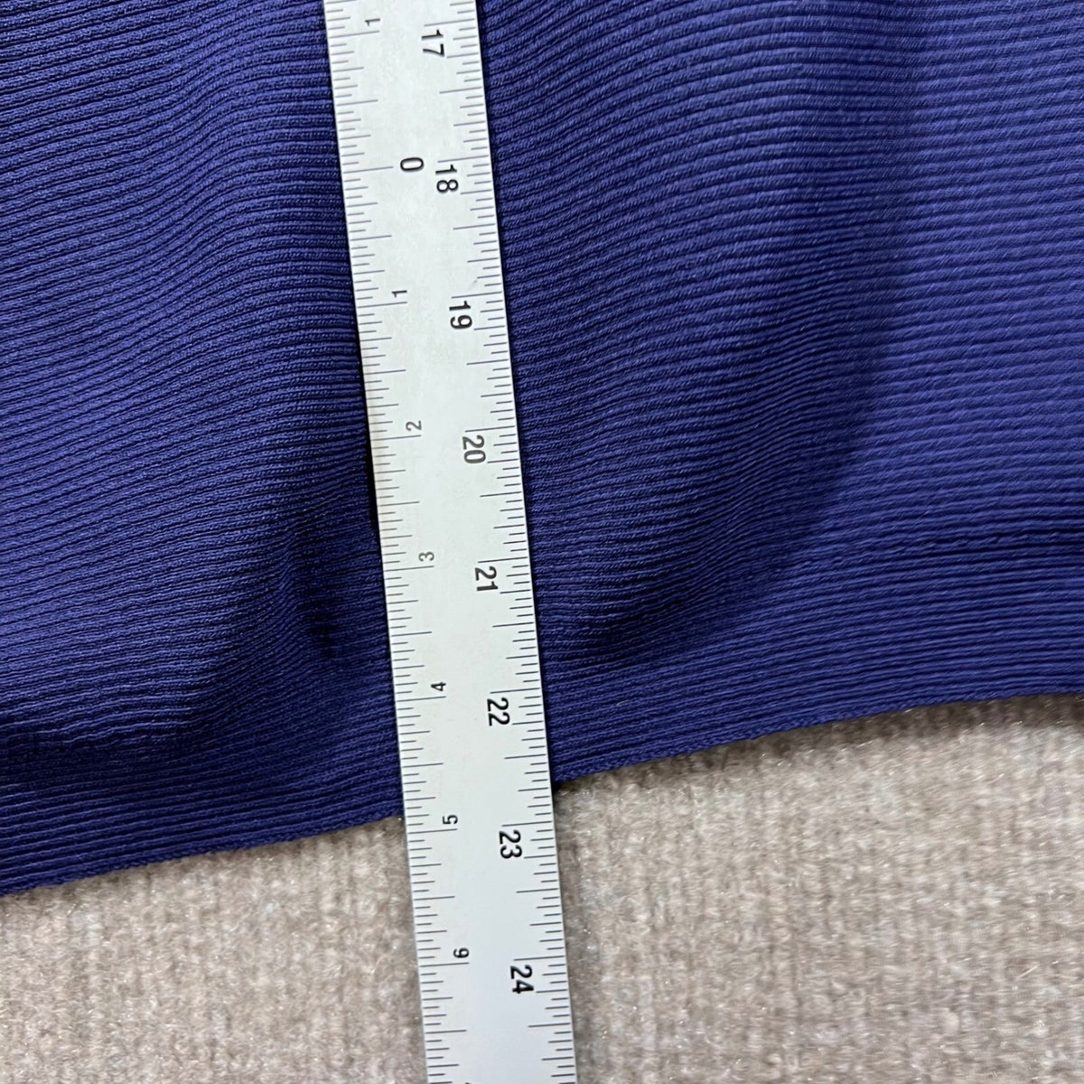 Derek Lam Collective Navy Blue Ribbed Asymmetrical Knit Sweater XS