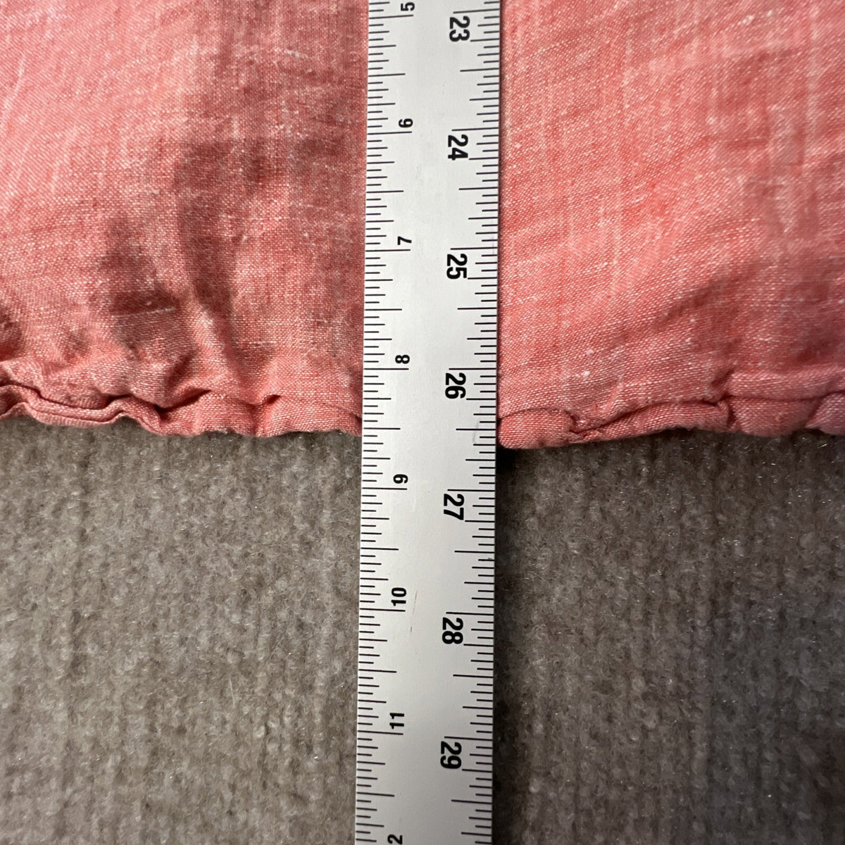 Tahari Women’s 1X Linen Blouse Pink V-Neck Short Sleeve Top Plus Size