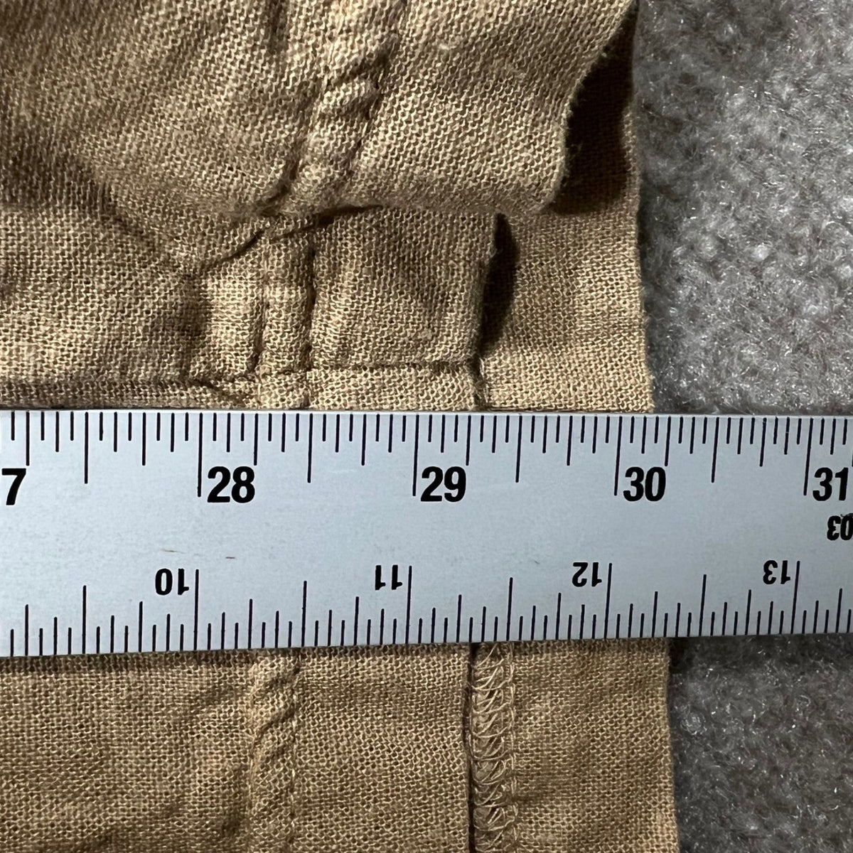 Like an Angel Linen Blend Wide Leg Pants Tan 3X Drawstring Pockets