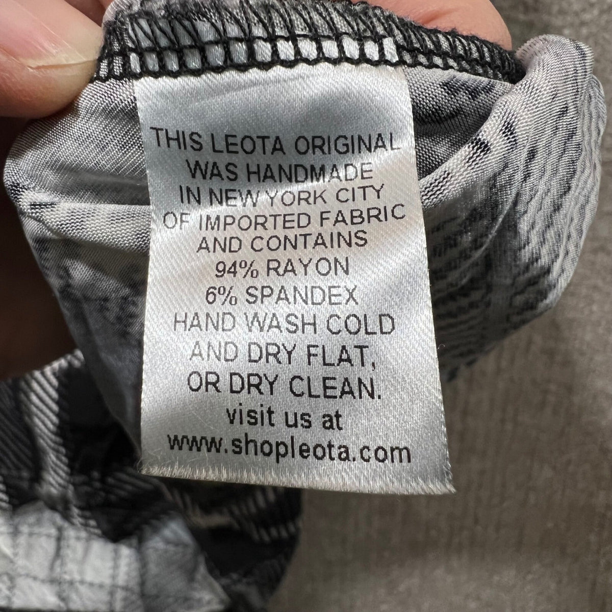Leota Plaid Midi Dress 3/4 Sleeve V Neck A Line Made in New York Size L