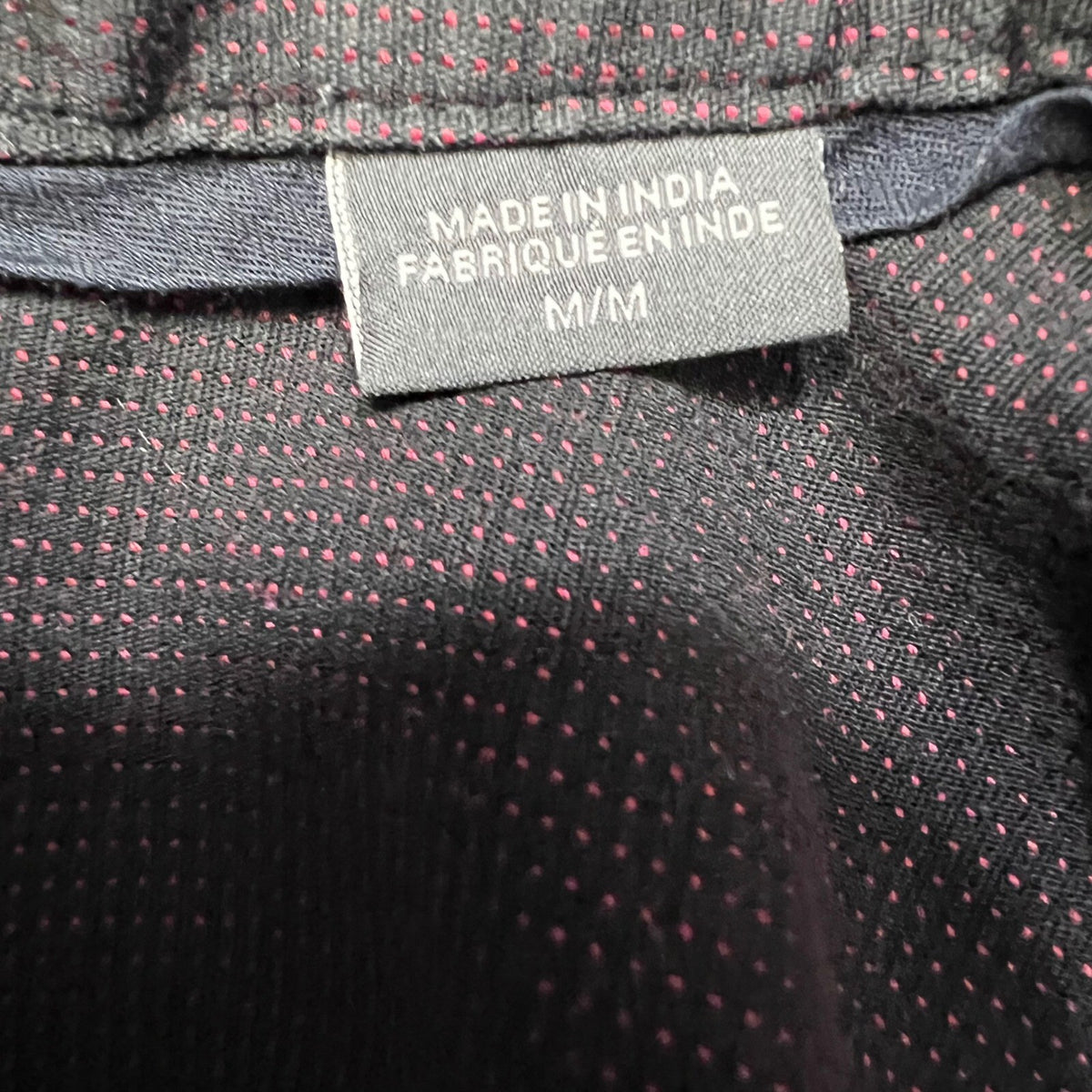 Armani Exchange Mens Button Down Shirt Dark Red  Long Sleeve M