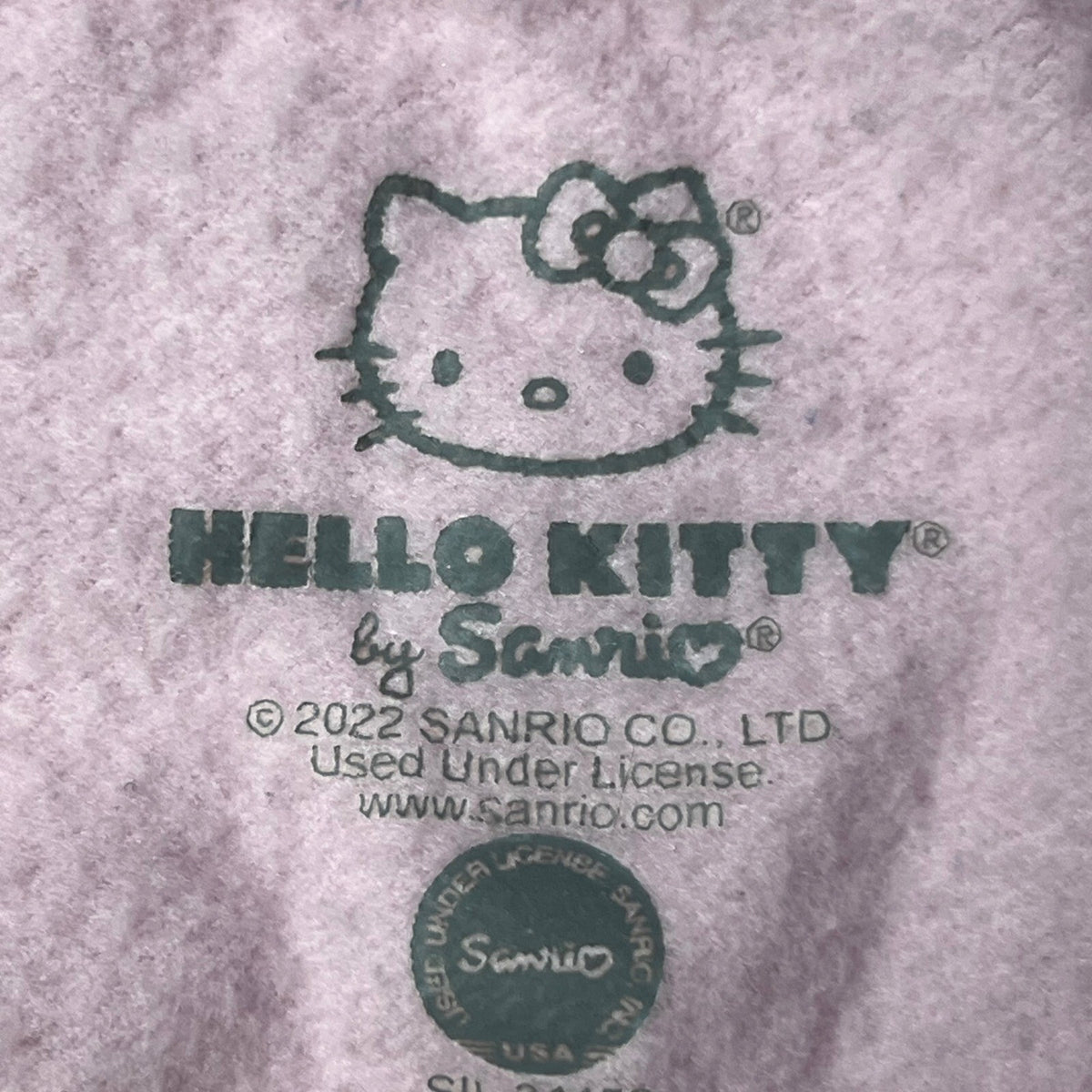 Hello Kitty Pink Crewneck Sweatshirt Women's XL Sanrio Long Sleeve Pullover