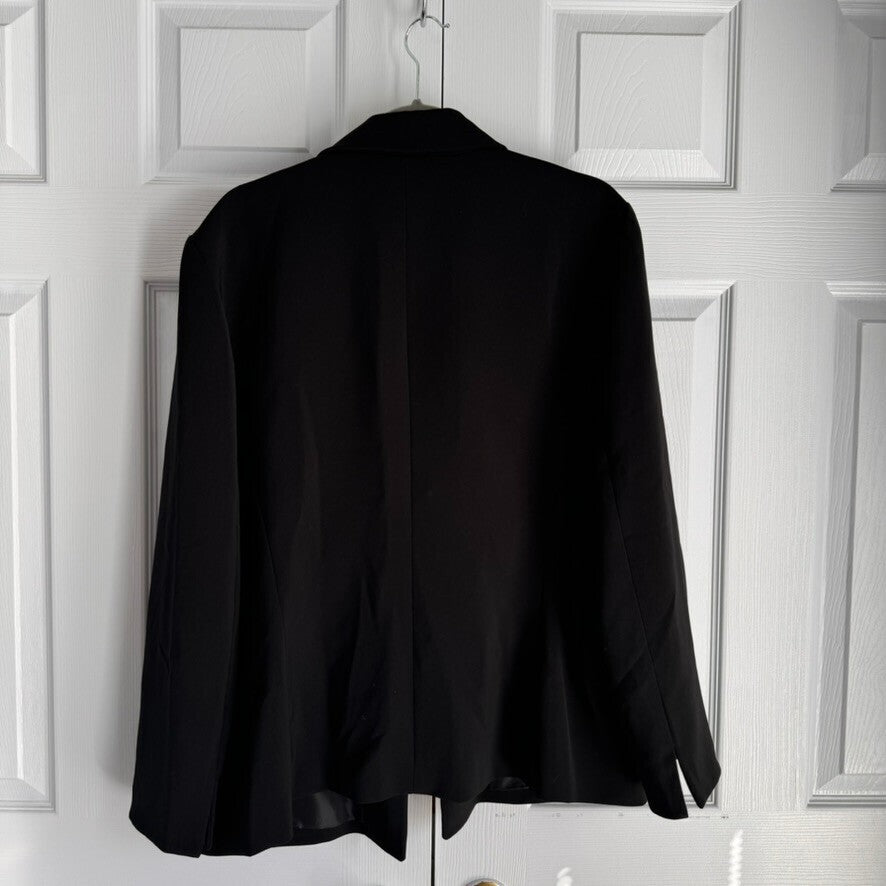 Jones Wear Suit Sz 18 Women Black Blazer Minimalist Capsule Ready Jacket