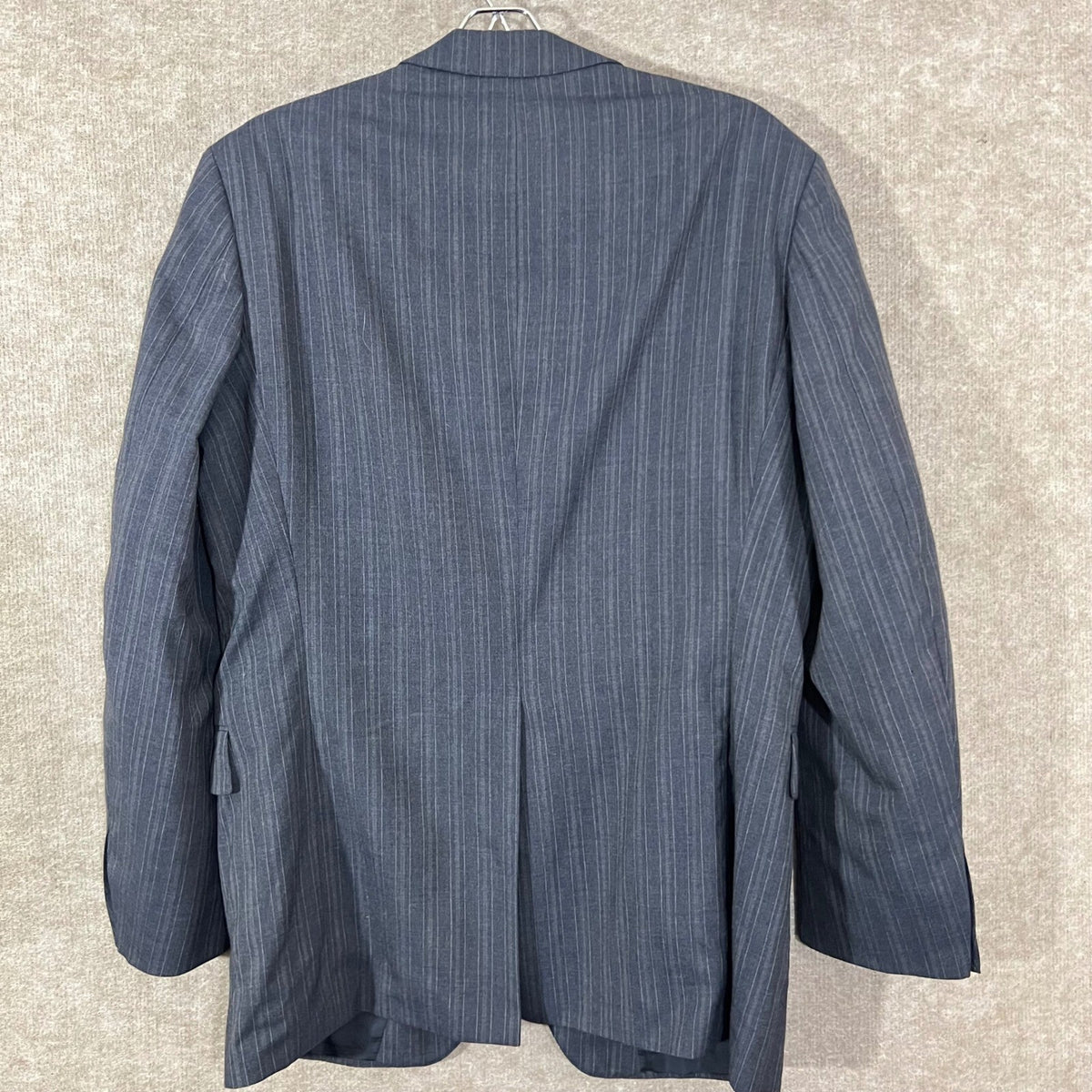 Vintage Burberrys Blazer Mens 42 Pinstripe Wool Structured Academia FLAW