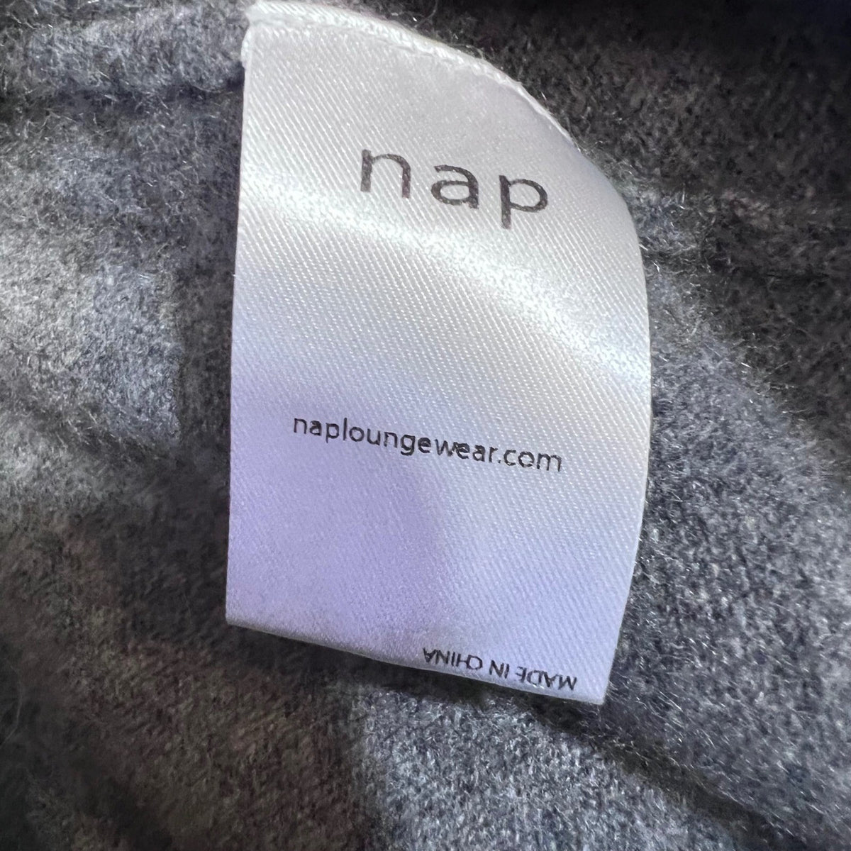 NAP Loungewear Joggers Womens Medium Gray Knit Drawstring Cashmere Blend Cozy