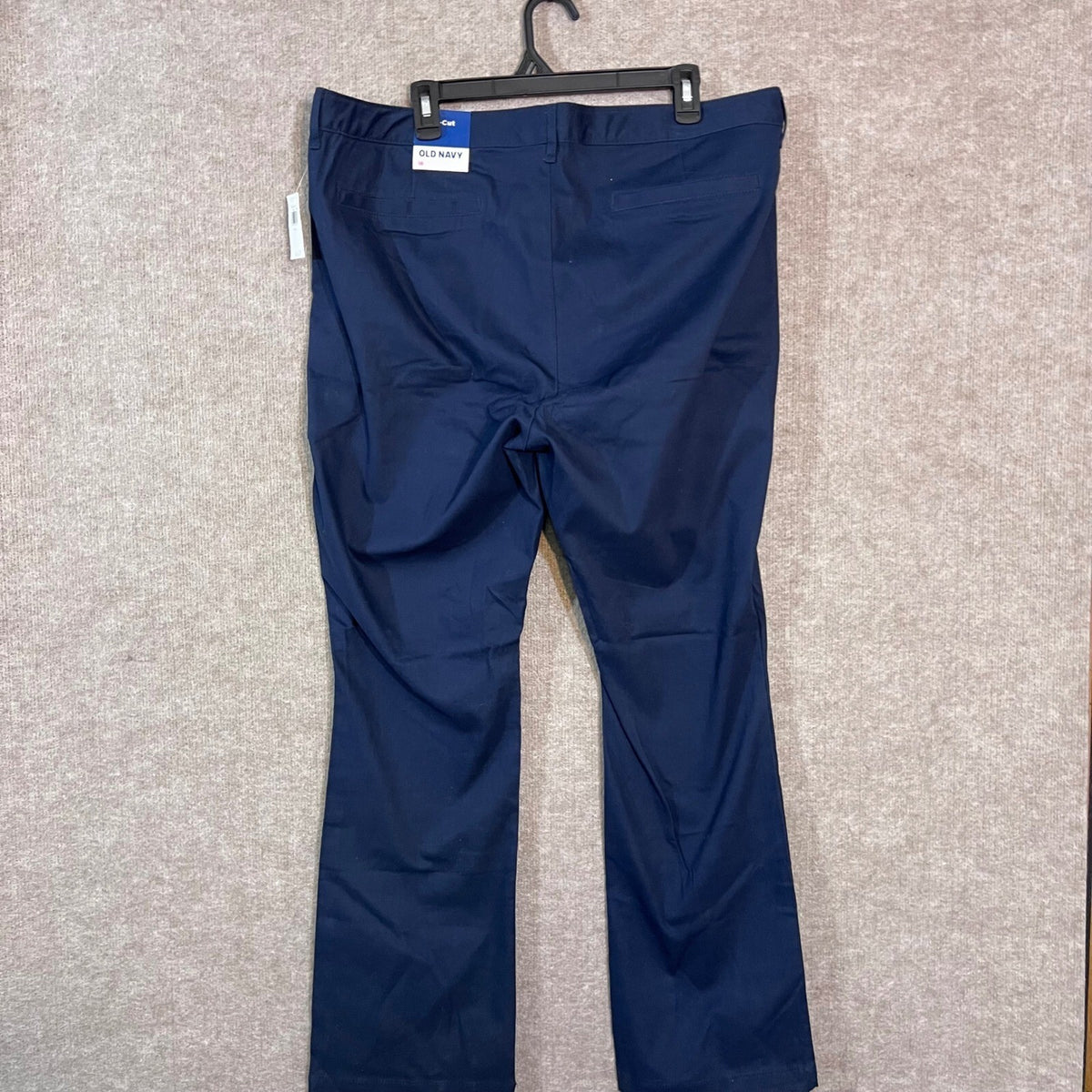 Old Navy Boot-Cut Stretch Pants Womens 16 Navy Blue Uniform Chino Professional