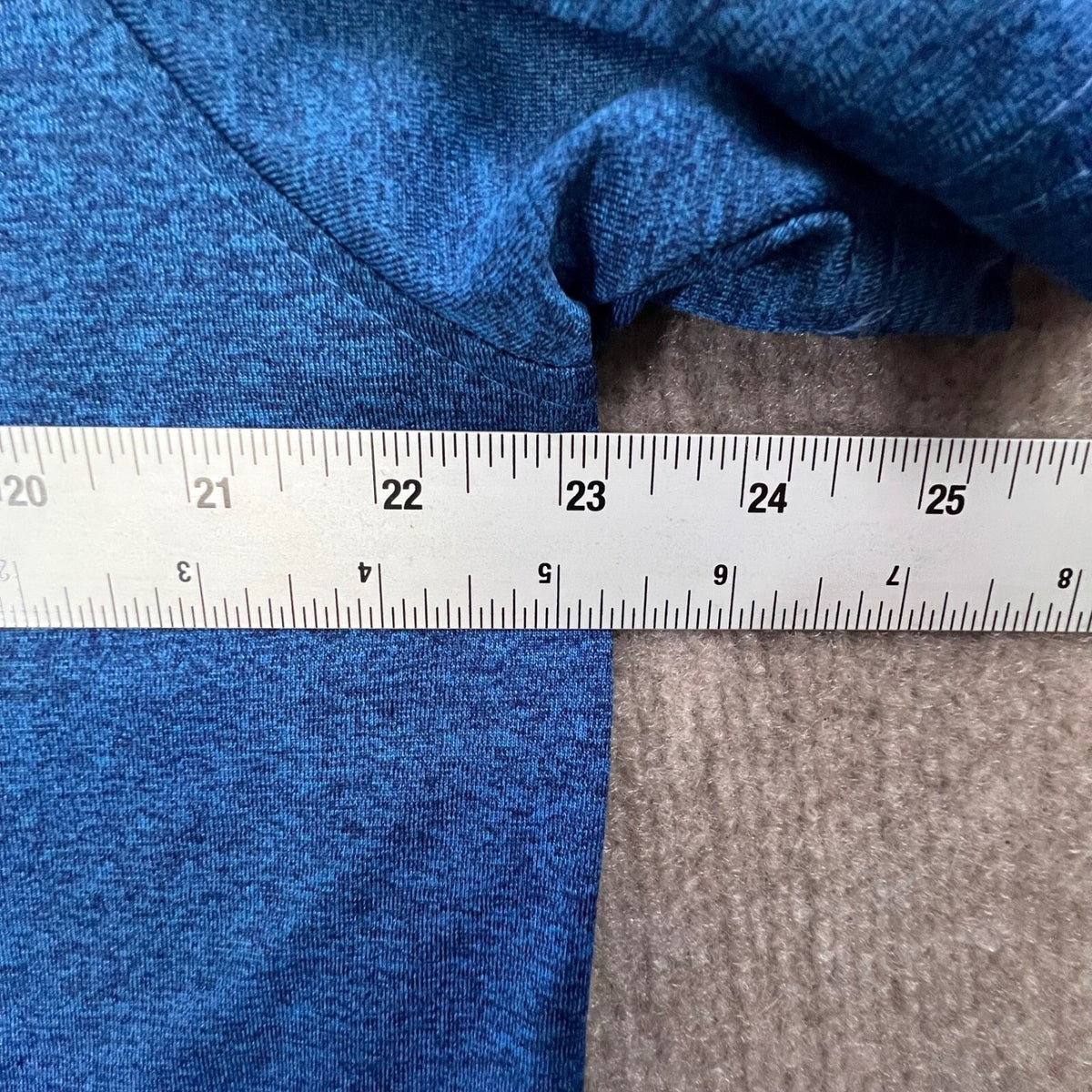 Chaps Golf Polo Shirt XL Blue Heathered Performance Golf Clubs Logo Casual