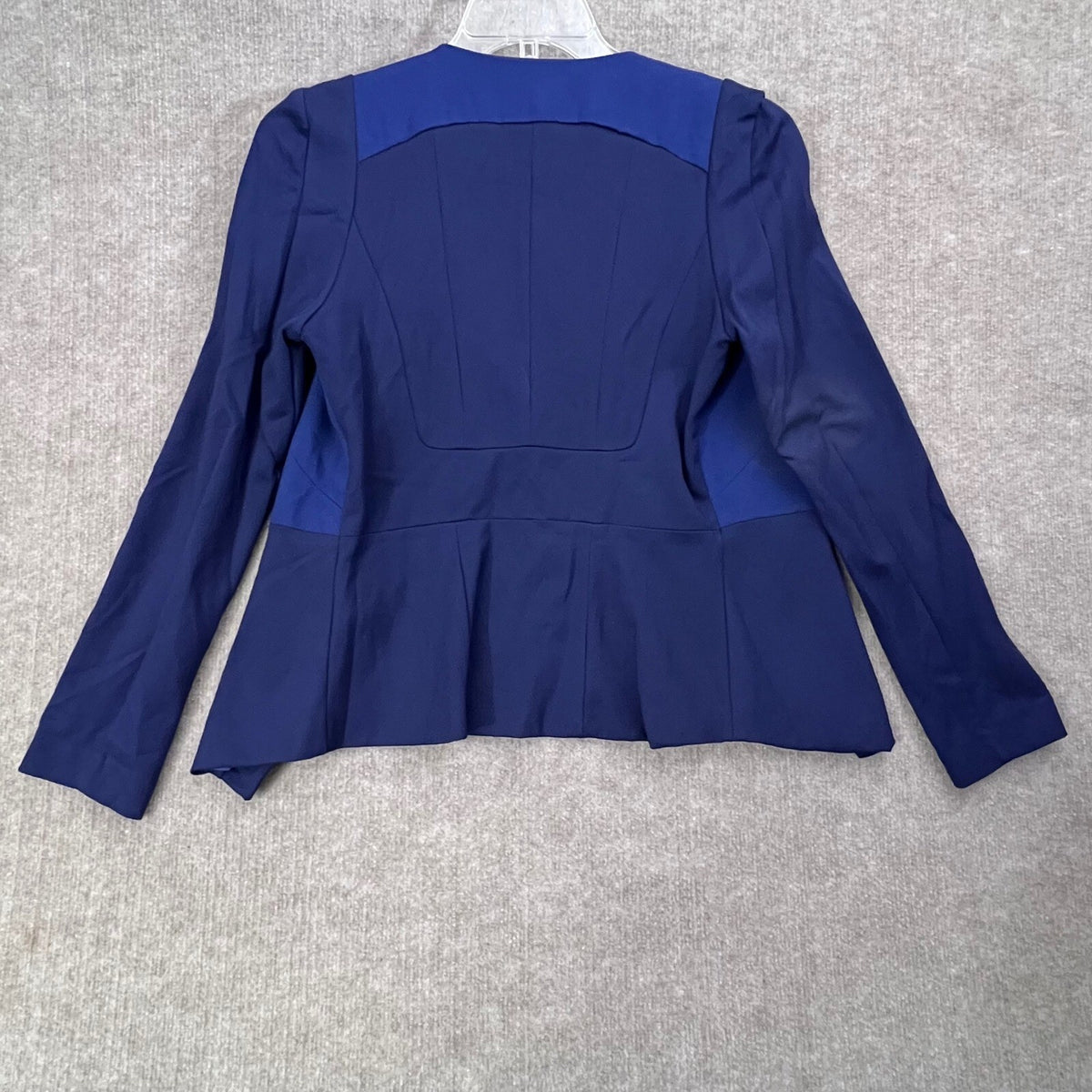 Wish The Label Blue Colorblock Fitted Blazer Jacket Size M AU 12 Career Business