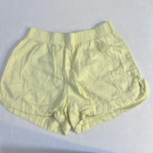 Stars Above Pajama Shorts Womens Small Linen Blend Button Detail Sleepwear