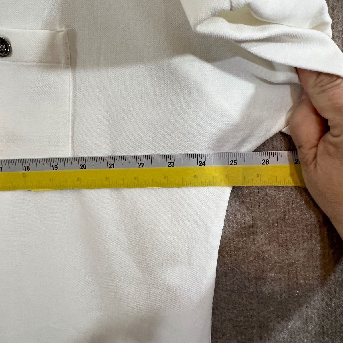 Worth New York Button Up Shirt Women XL Short Sleeve Rayon Blend Minimalist Read