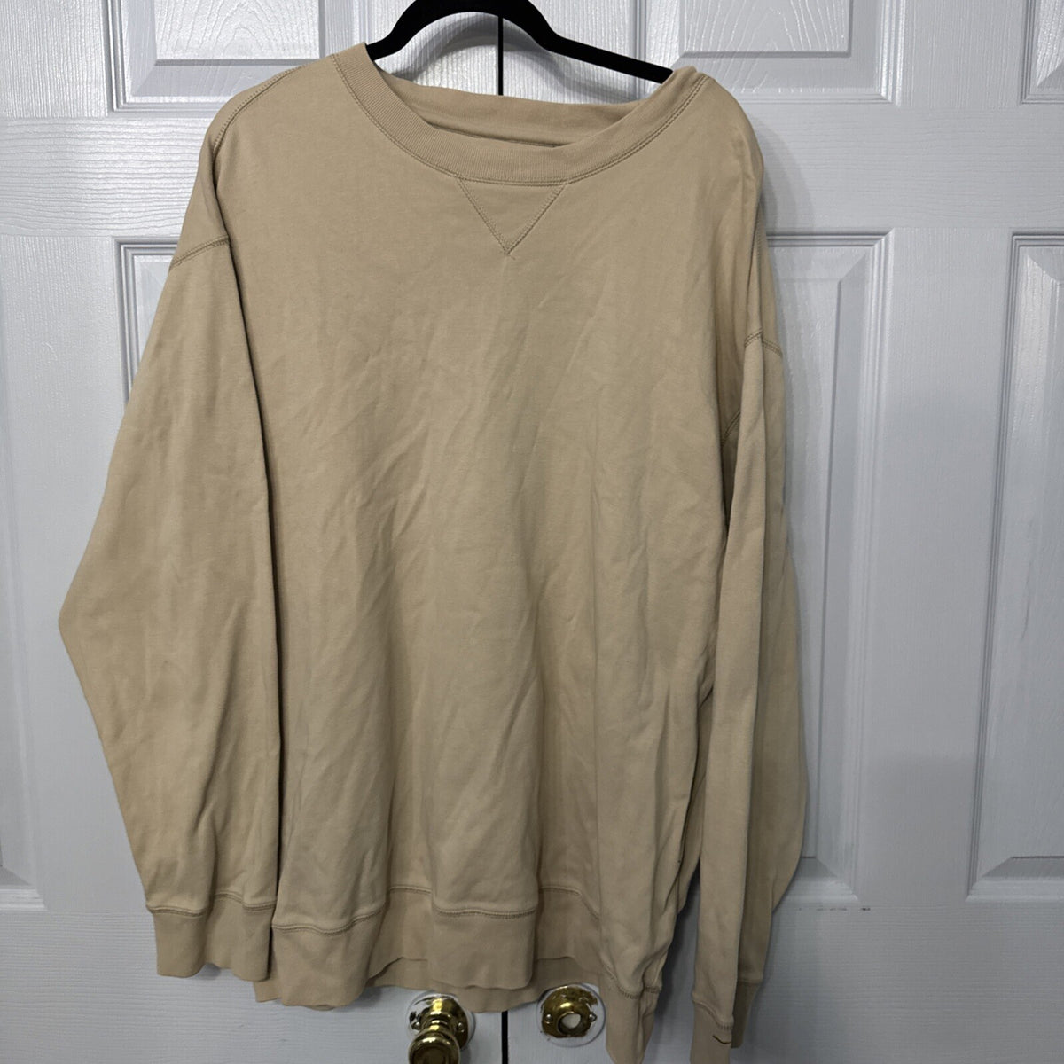Greg Norman Sweatshirt Men XL Tan Normcore Preppy Gorpcore