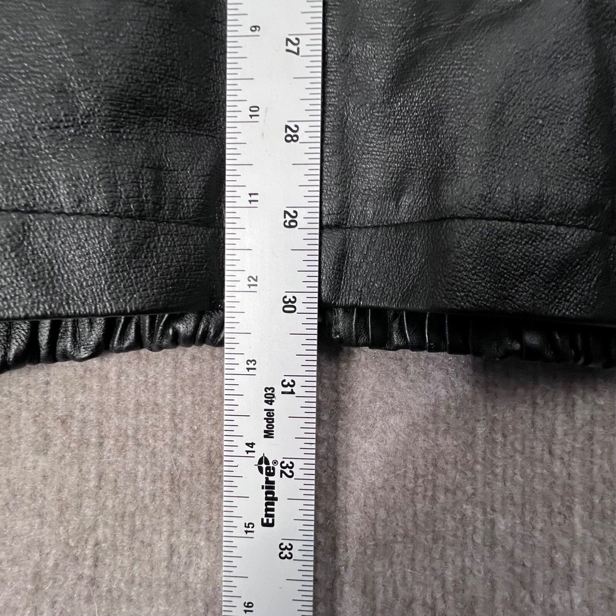 Filosofi 3XL Black Leather Jacket Full Zip Textured Bomber Plus Size