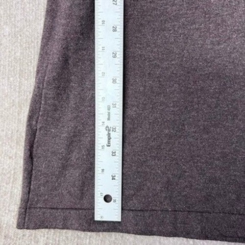 Worthington Knit Dress Womens Medium M Brown Short Sleeve Casual