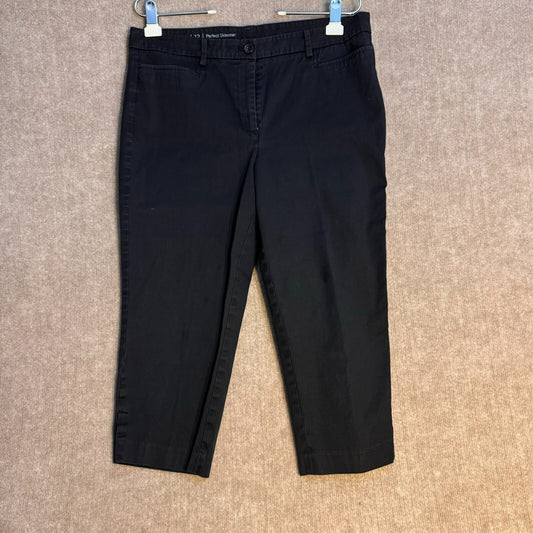 Talbot's Women Sz 12 Black Chino Pants