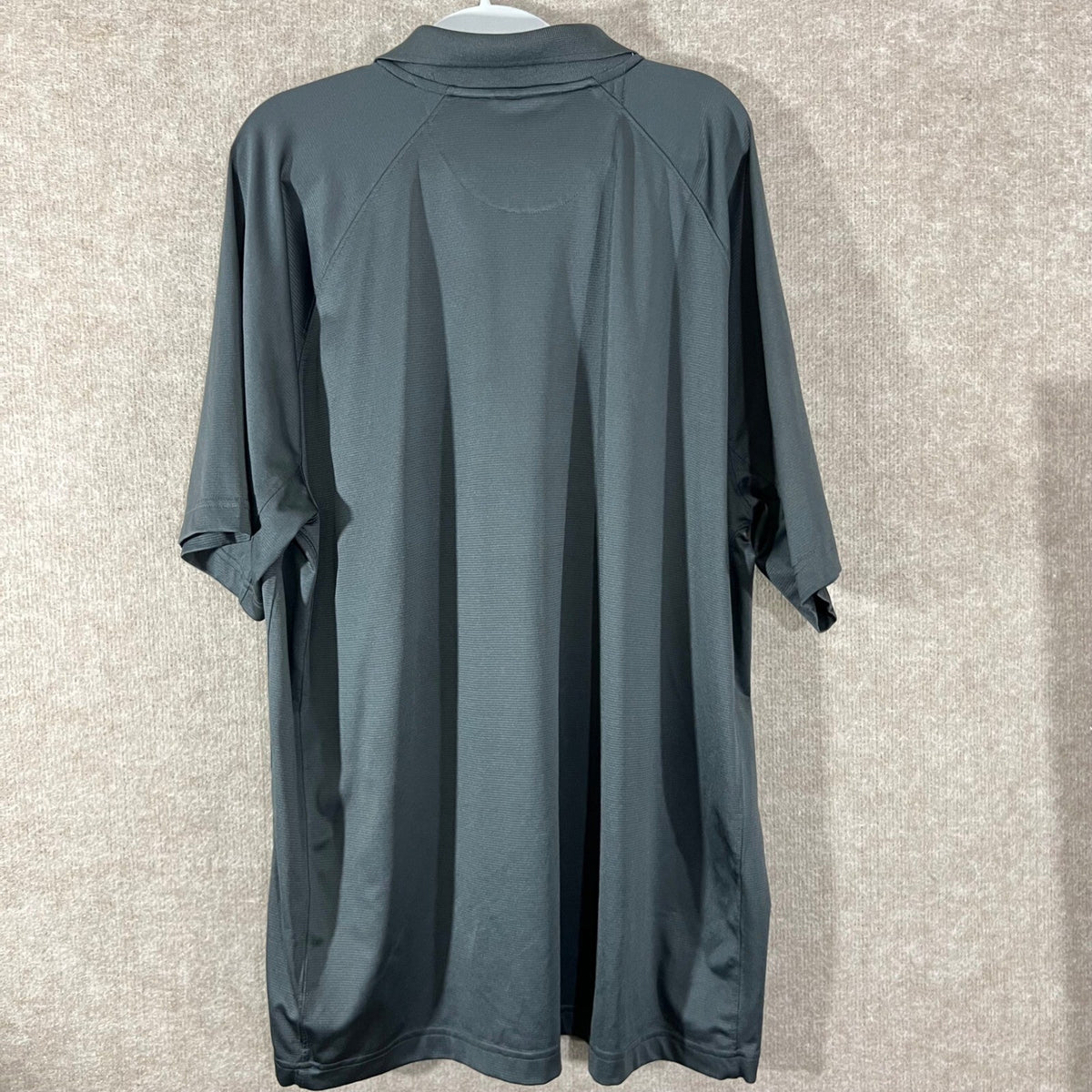Chaps Quarter Zip Polo Shirt Mens XL Gray Performance Stretchy Gorpcore