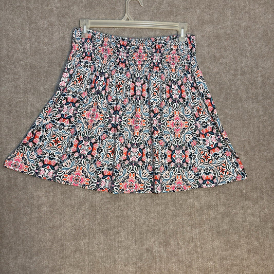 Cynthia Rowley Smocked Waist Floral Midi Skirt - US Medium, Fairy Whimsy Flirty