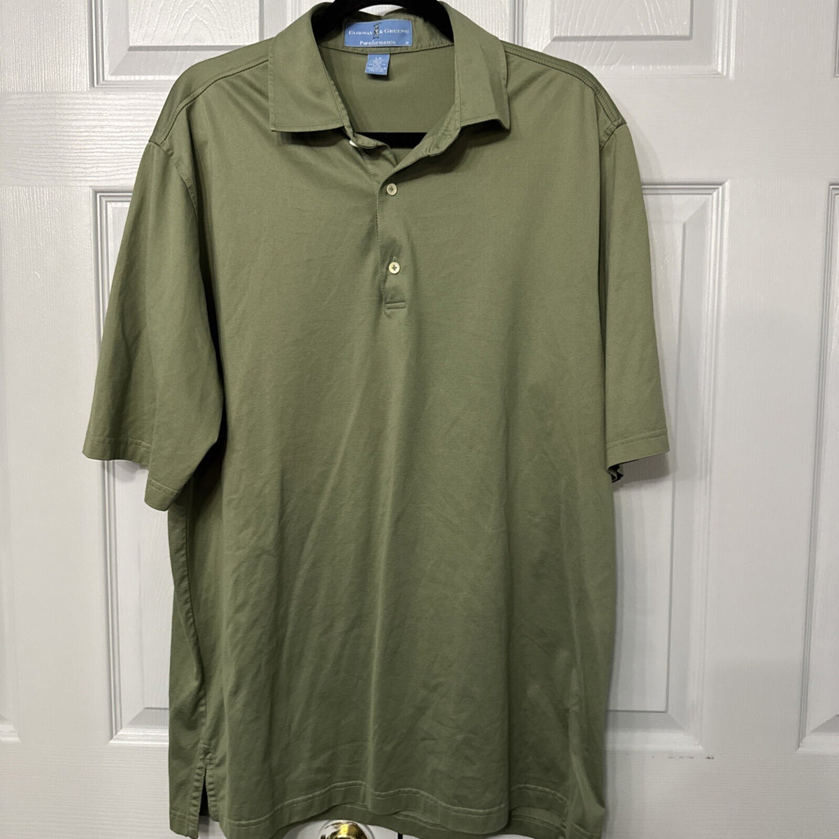 Fairway & Greene Large performance Short Sleeve Golf Comfort Polo Men
