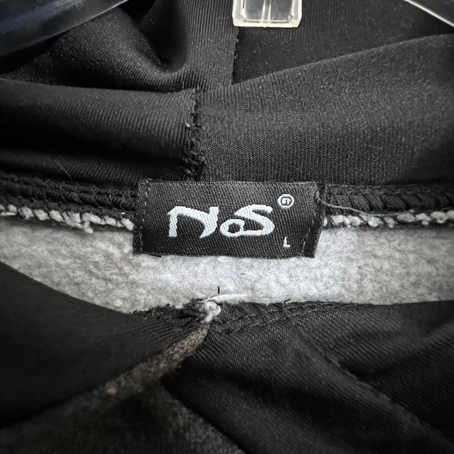 NAS Brussels Belgium Hoodie Pullover Sweatshirt Gray Mens Size L