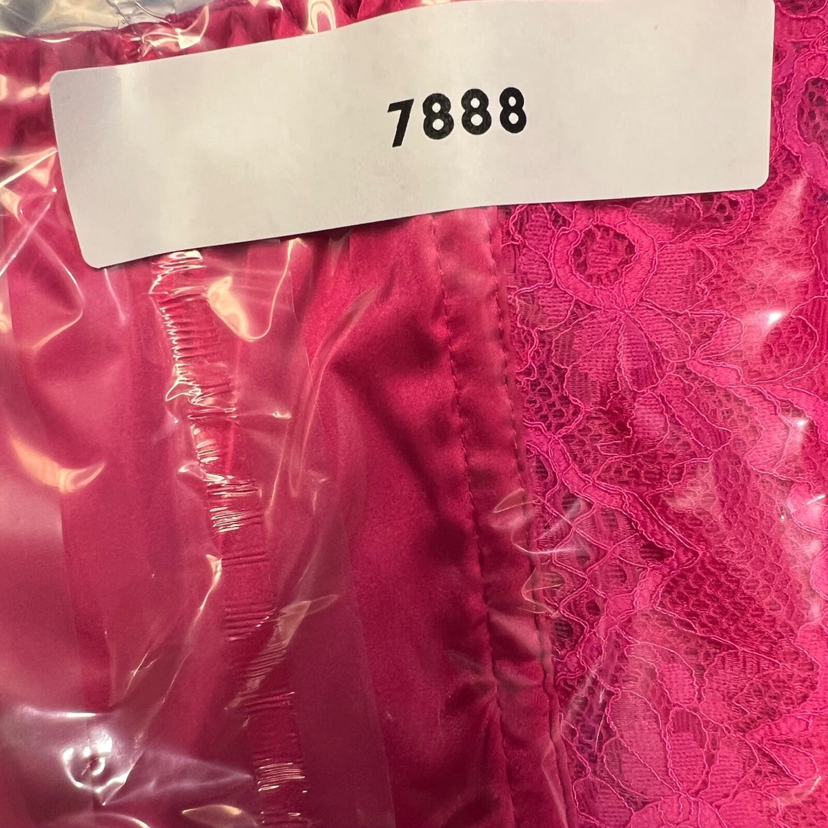 Urban Outfitters Pink Lace Satin Corset Bustier Top M M