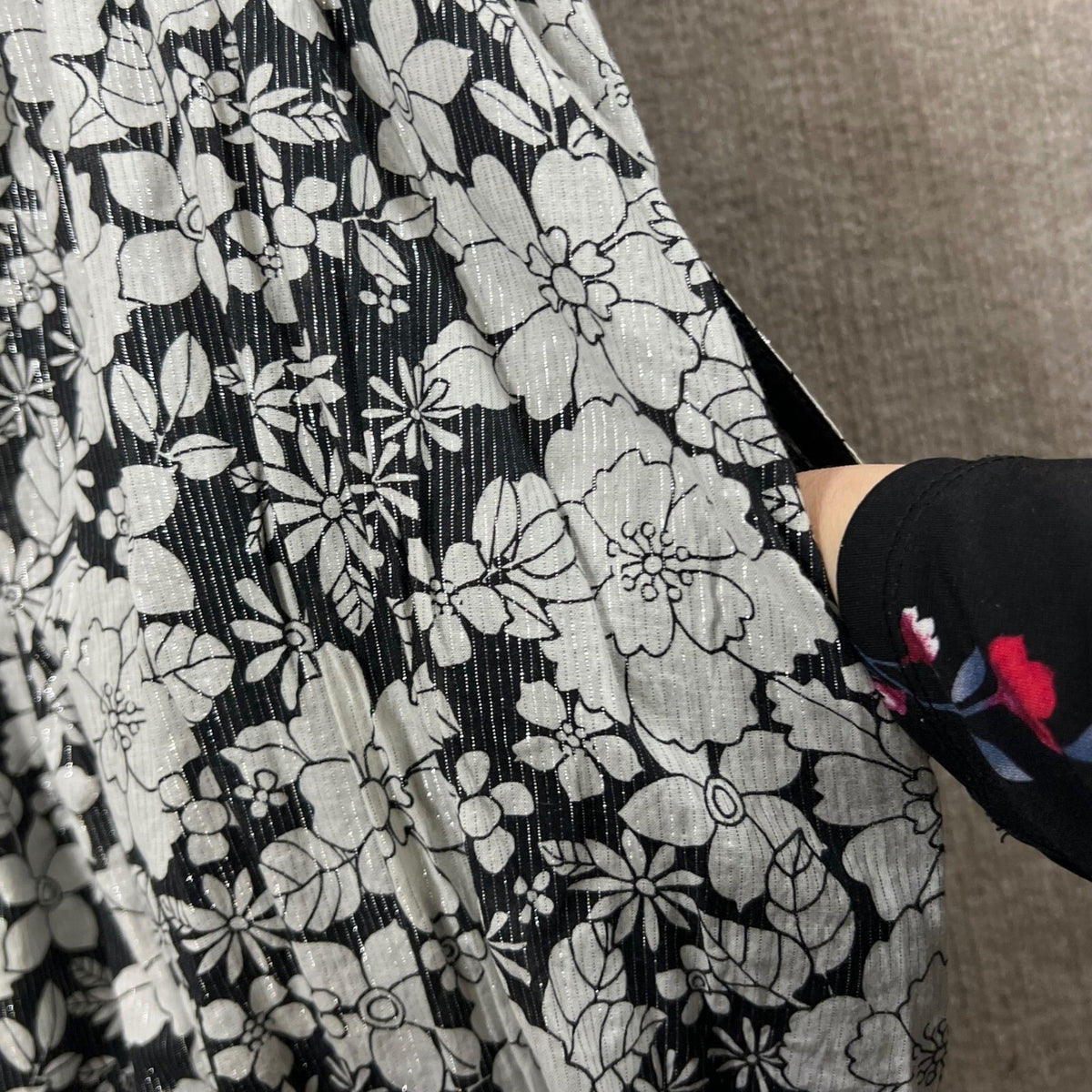 GAP Puff Sleeve V-Neck Floral Tiered Midi Dress Spring Mother's Day Capsule
