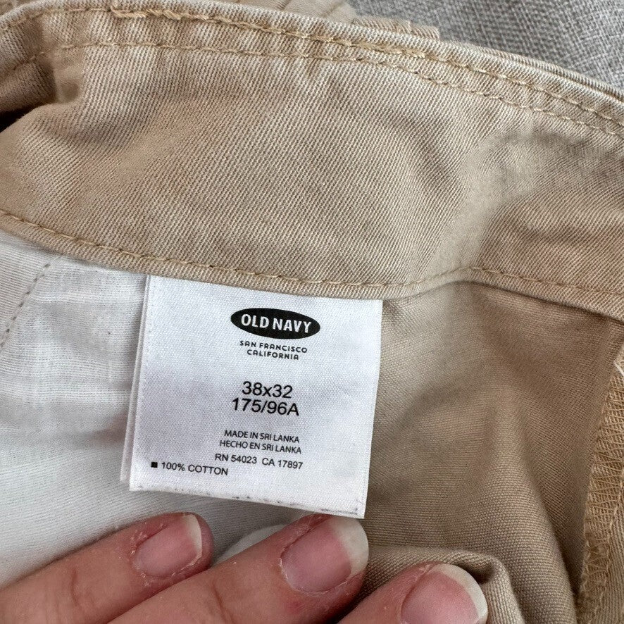 Old Navy 38/32 Broken-In Relaxed Fit Cargos Casual Preppy Workwear