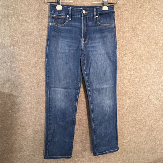 Good American Jeans Womens 6 28 High Rise Straight Leg Blue Denim GLS270T